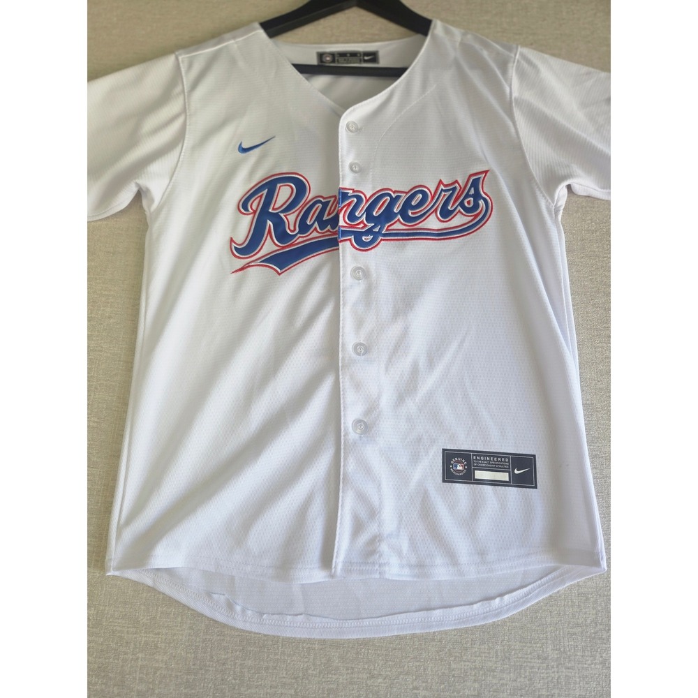 Nike Texas Rangers Marcus Semien #2 MLB Baseball Jersey White Men's Large